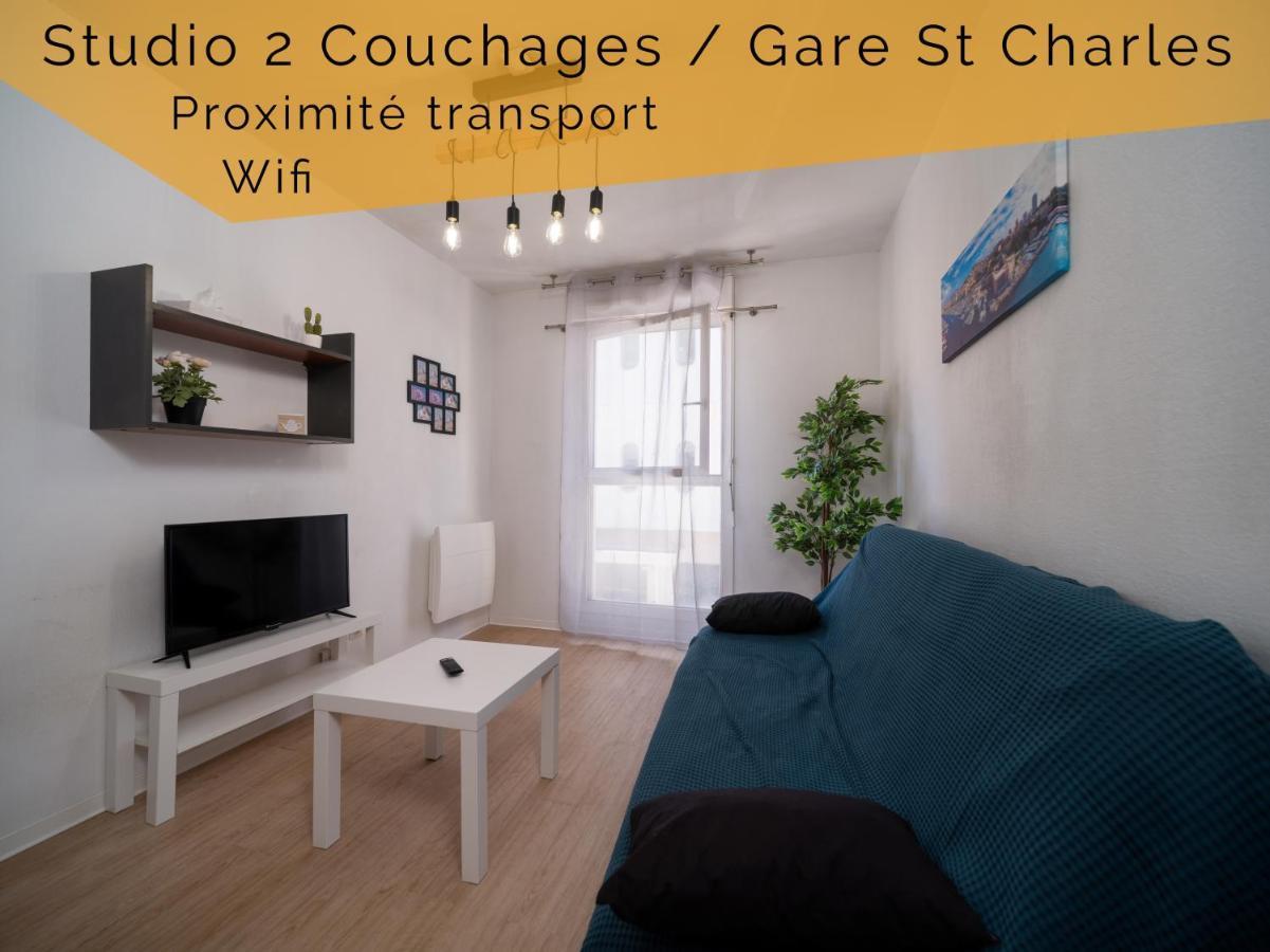 Appartement Tout Equipe A 5 Min De La Gare St Charles Marseilles Buitenkant foto